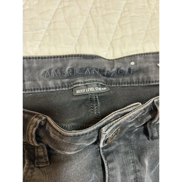 American Eagle High Rise Jegging 0 Black next level stretch women jeans - Picture 6 of 9